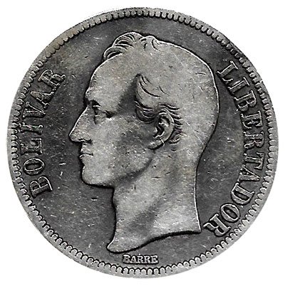 Moneda Venezuela 005 bolívares 1935 MBC