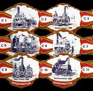 Serie Vitolas Washington. Locomotoras-C Rojo. 12 Vitolas