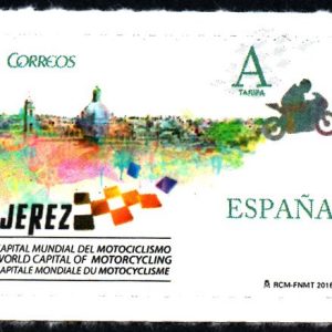 5046. Sello Jerez, Capital Mundial del Motociclismo