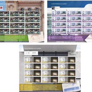 PLIEGO PREMIUM 029-31 MUSEOS ESPAÑOLES (JUEGO DE 3 PLIEGOS) 2016