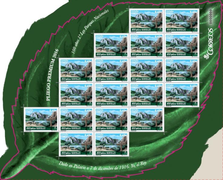 PLIEGO PREMIUM 034 CENTENARIO LEY DE PARQUES NACIONALES 2016