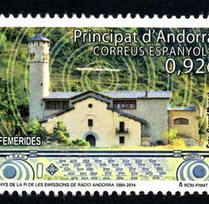 Serie sellos Andorra 419. 30 Años del Fin de Radio Andorra 2014