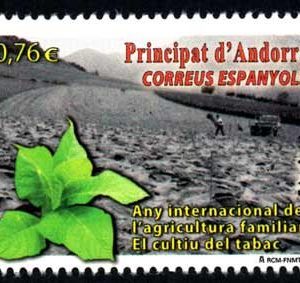 Serie sellos Andorra 423. Año Internacional de la Agricultura 20