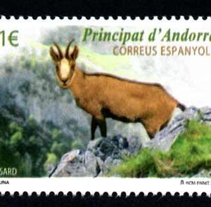 Serie sellos Andorra 428. Fauna Pirenaica 2015