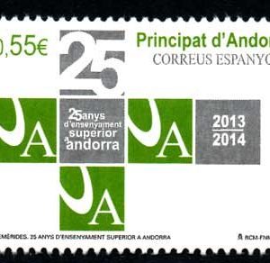Serie sellos Andorra 429. Enseñanza Superior 2015