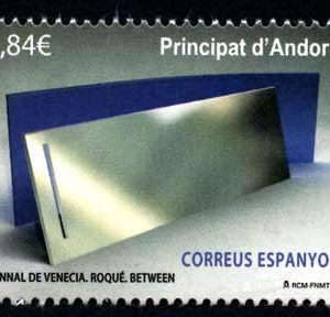 Serie sellos Andorra 431. Bienal de Venecia 2015