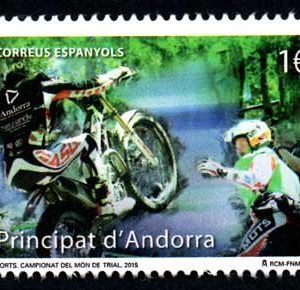 Serie sellos Andorra 432. Campeonato del Mundo de Trial 2015