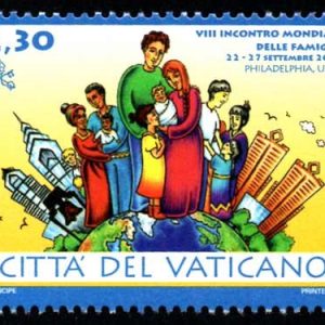 Serie sellos Vaticano 1695. Encuentro Mundial de la Familia