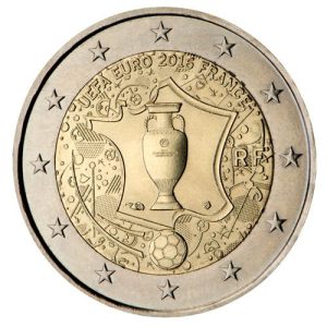 Moneda 2 euros de Francia 2016 Uefa Eurocopa 2016