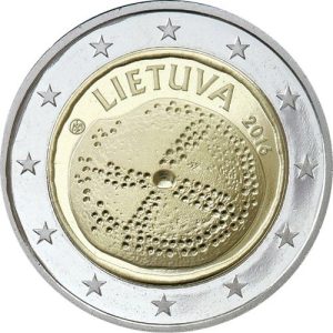 Moneda 2 euros de Lituania 2016 Cultura Báltica