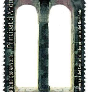 Serie sellos Andorra 441. Efemérides, románico 2016