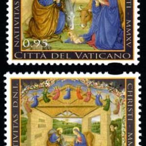 Serie sellos Vaticano 1710-11.  Navidad