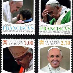 Serie sellos Vaticano 1712-15. Papa Francisco