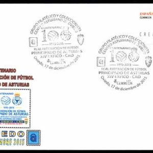 0842. Matasellos EXFICOCAO (Oviedo-17/12/15)