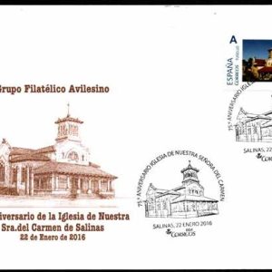 0844. Matasellos Iglesia Ntra. Señora del Carmen (Salinas-22/1/1