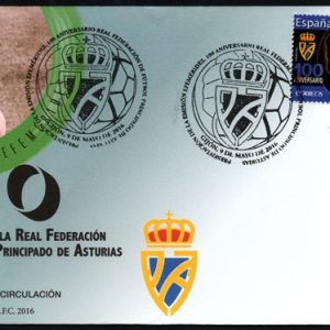 0850. Matasellos Federación Asturiana de Fútbol (Gijón-9/5/16)