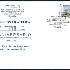 0851. Matasellos Hospital San Agustin de Avilés (Avilés-13/5/16)