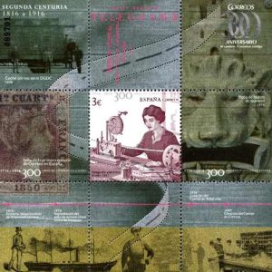 5054. Sello 300 años de Correos en España (1816-1916) HB