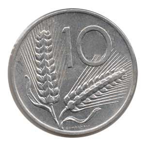 Moneda Italia 010 Liras 1955 MBC