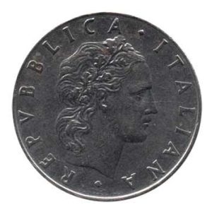 Moneda Italia 050 Liras 1956 MBC