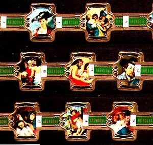 Serie Rubens. Fragmentos Rubens. Verde Pequeña. 20 Vitolas