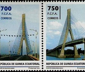Sellos Guinea Ec. 494/97. Puentes
