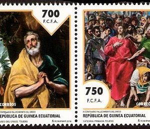 Sellos Guinea Ec. 498/501. Cent. El Greco