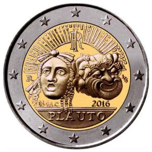 Moneda 2 euros de Italia 2016 Plauto