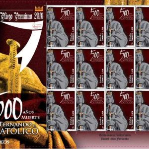PLIEGO PREMIUM 038 500º AÑOS FERNANDO EL CATÓLICO 2016