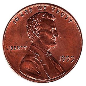 Moneda de EE.UU. 0001 centavo 1981. MBC