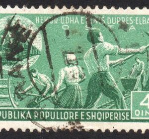 Serie de sellos Albania ferrocarriles Nº 0355 (o)