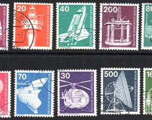 Serie de sellos Alemania ferrocarriles Nº 0458/71 (o)