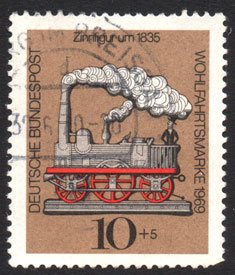 Serie de sellos Alemania ferrocarriles Nº 0469 (o)
