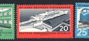 Serie de sellos Alemania ferrocarriles Nº 0519/21 (**)
