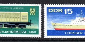 Serie de sellos Alemania ferrocarriles Nº 1045/6 (**)