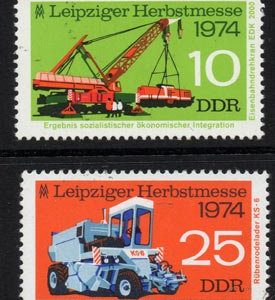 Serie de sellos Alemania ferrocarriles Nº 1655/6 (**)