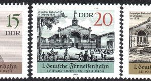 Serie de sellos Alemania ferrocarriles Nº 2843/5 (**)