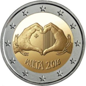 Moneda 2 euros de Malta 2016 – Solidaridad