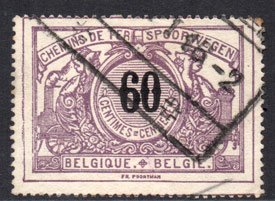 Serie de sellos Bélgica Colis Postaux ferrocarriles Nº 0022 (o)
