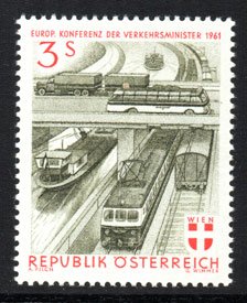 Serie de sellos Austria ferrocarriles Nº 0926 (**)