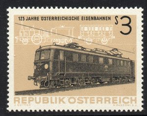 Serie de sellos Austria ferrocarriles Nº 0964 (**)