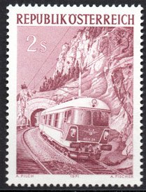 Serie de sellos Austria ferrocarriles Nº 1205 (**)