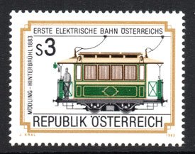 Serie de sellos Austria ferrocarriles Nº 1586 (**)
