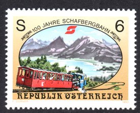 Serie de sellos Austria ferrocarriles Nº 1933 (**)