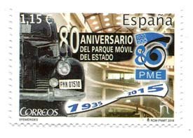 5067. Sello Parque Móvil del Estado. Efemérides