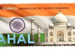 5080. Sello Taj Mahal. Maravillas del Mundo
