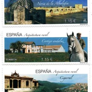 5086-88. Sellos Noria, Cigarral y Cortijo. Arquitectura Rural