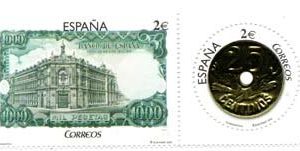 5101-02. Sellos Numismática. Billete y Moneda