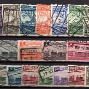 Serie de sellos Bélgica Colis Postaux ferrocarriles Nº 178-00(o)