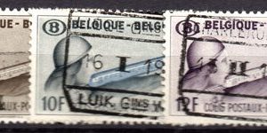 Serie de sellos Bélgica Colis Postaux ferrocarriles Nº 295-07(o)